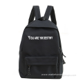 Professional Manufacturer Gradient Color Canvas Laptop Backpack Custom Personalized Embroidery High School Students Bag